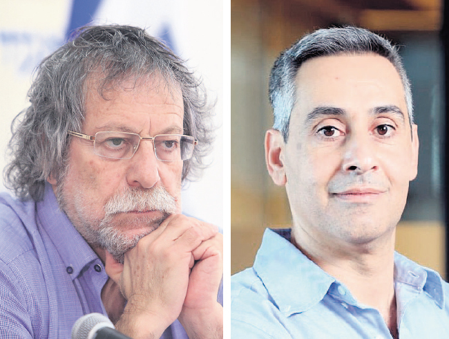 מימין: מנכ"ל מבנה דודו זבידה ויו"ר סלע קפיטל נדל"ן שמואל סלבין (צילומים: אוראל כהן, תומר לוי) דודו זבידה ו שמואל סלבין