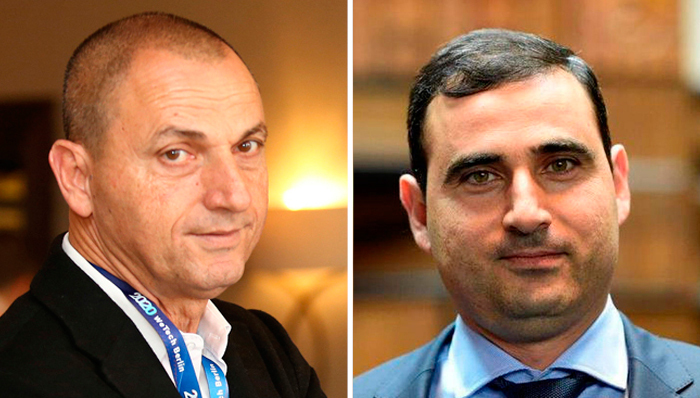 מימין: אמיר דיין ואיציק דיין. מהמרים בגדול על המלונות בישראל (צילום: אלכסנדר קורנר אוראל כהן) מימין אמיר דיין ו איציק דיין