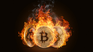 ביטקוין לוהט קריפטו מטבע וירטואלי, צילום: שאטרסטוק 