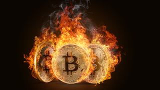 ביטקוין לוהט קריפטו מטבע וירטואלי, צילום: שאטרסטוק 