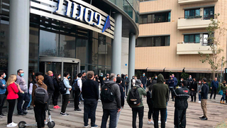 עובדי פסגות מפגינים, צילום: ועד עובדי פסגות