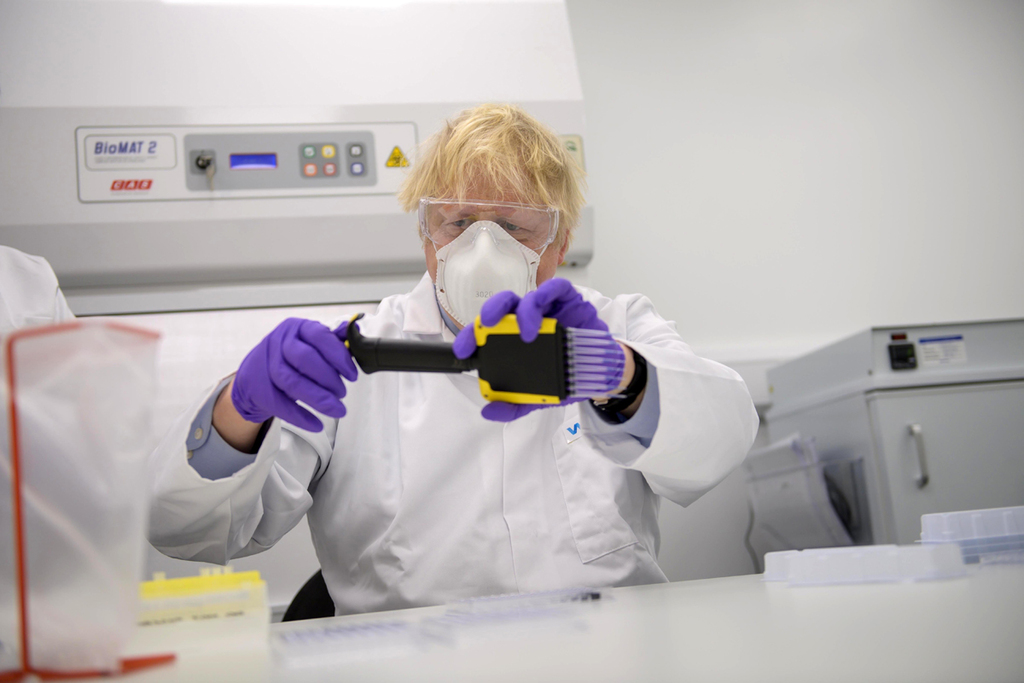Corona UK Boris Johnson Valenba Laboratory in Scotland Corona vaccine 28.1.21