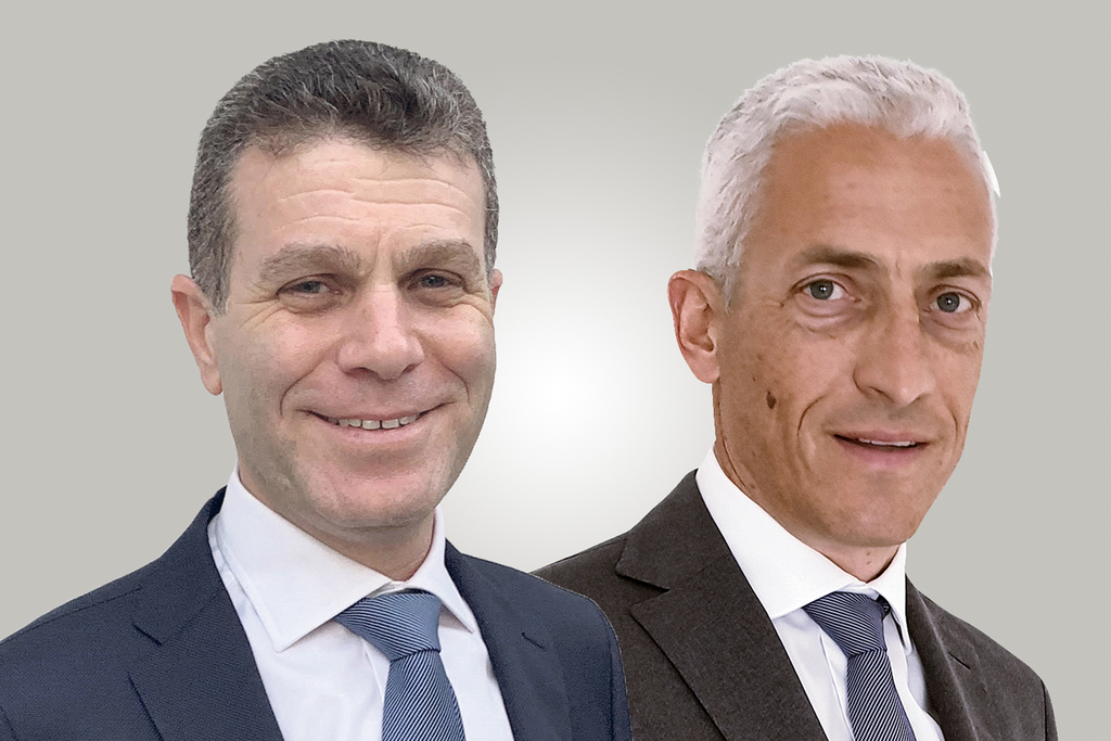 מימין: המנכ"ל אייל פודהורצר והמשנה למנכ"ל יואב שפירא. מחזיקים ב־27.1% כ"א (צילומים: יח"צ) מימין אייל פודהורצר ו יואב שפירא