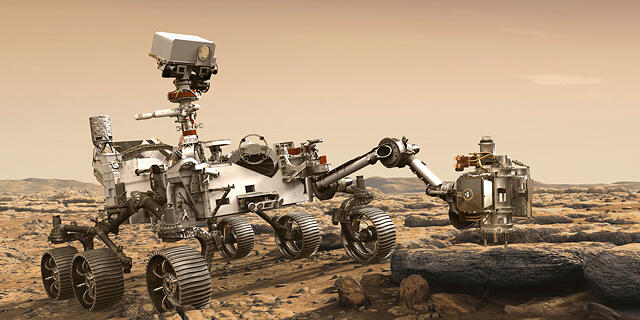 הדמיית רובר Perseverance של נאסא על מאדים 