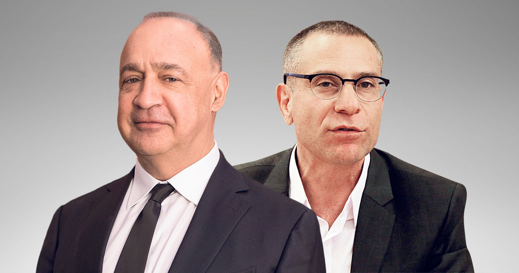 מימין: מנהל רשות המסים ערן יעקב ובעל השליטה ב כלל תעשיות לן בלווטניק (צילום: אוהד צויגנברג, יואב דודקביץ) מימין מנהל רשות המסים ערן יעקב ובעל השליטה ב כלל תעשיות לן בלווטניק