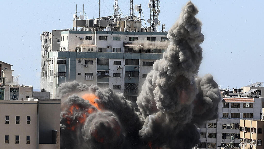 עזה הפצצת מגדל אל-ג'לאא