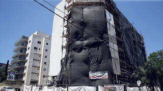 בניין שעובר תמ"א 38 ברעננה, צילום: אוראל כהן