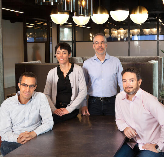 83North partners, Yoram Snir (from right), Gil Goren, Laurel Bowden and Arnon Dinur. 
