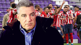 עידן עופר על רקע חגיגות האליפות של שחקני אתלטיקו מדריד, צילום: בלומברג, AFP