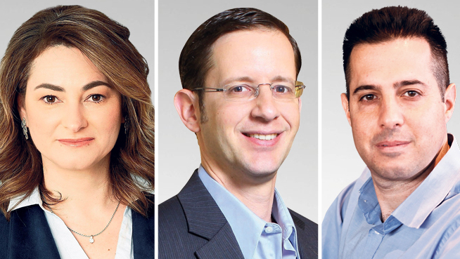 מימין נדב טנא ברק עילם ו אירית סקלר-פילוסוף, צילום: גדי קבלו, עמית שעל, פזית עוז