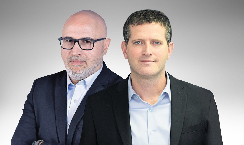 מימין מנכ"ל משרד האנרגיה אודי אדירי ומנכ"ל המשרד להגנת הסביבה דוד יהלומי (צילום: דוד פרץ, קובי גדעון/לע"מ) מימין מנכ"ל משרד האנרגיה אודי אדירי ומנכ"ל המשרד להגנת הסביבה דוד יהלומי