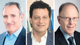 מימין שאול קוברינסקי סאמר חאג’ יחיא ו  ראובן קרופיק , צילום:רמי זרניגר, כפיר סיון, ענבל מרמרי