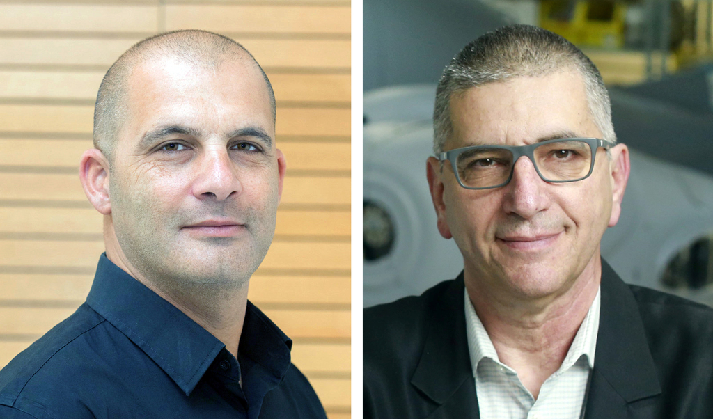 מימין מנכ"ל אירונאוטיקס משה אלעזר ובעל השליטה במגה אור צחי נחמיאס (צילומים: עמית שעל, ורד פיצ׳רסקי) מימין מנכ"ל אירונאוטיקס משה אלעזר ובעל השליטה במגה אור צחי נחמיאס