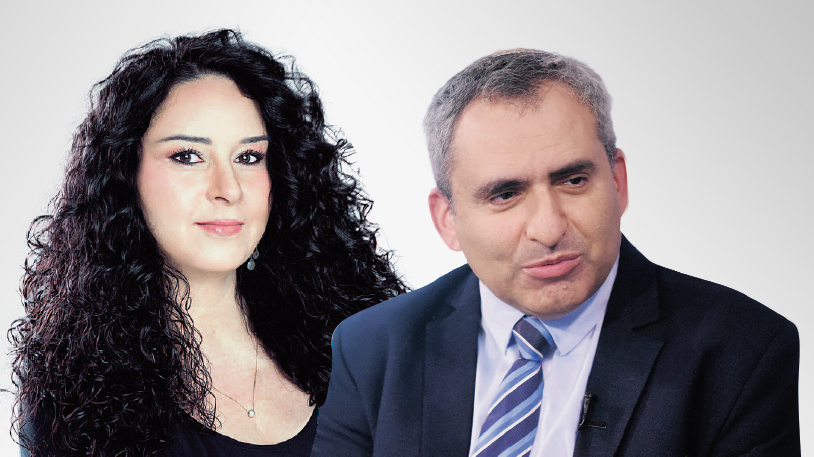 מימין: שר השיכון זאב אלקין וראש מינהל התכנון דלית זילבר (צילומים: ענבל מרמרי, קובי קואנקס) מימין: שר השיכון זאב אלקין וראש מינהל התכנון דלית זילבר