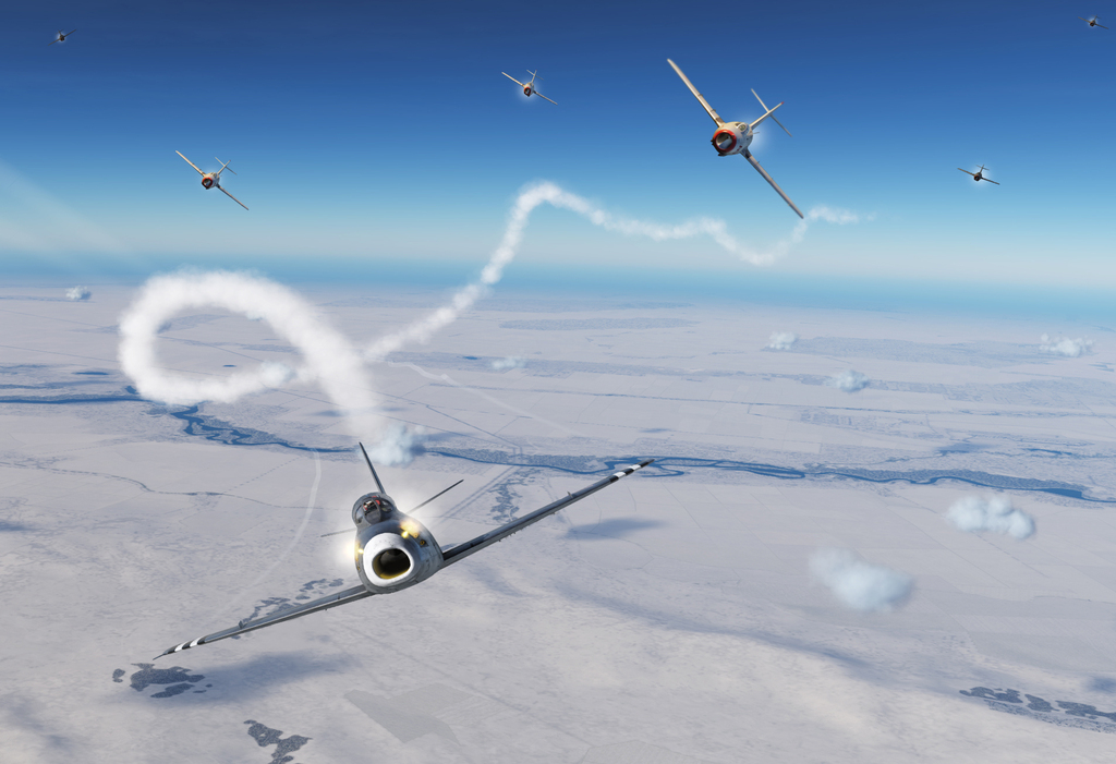 הקברניט קרב אוויר מיגים F86 מלחמת קוריאה