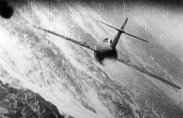 מיג 15 בכוונת של סייבר אמריקאי, צילום: USAF