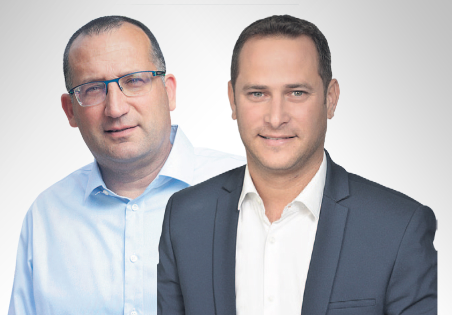 מימין: ראש עיריית ראשל”צ רז קינסטליך וראש עיריית גבעתיים רן קוניק. הביעו התנגדות למהלך (צילומים: תמר מצפי, עמית שעל) מימין: ראש עיריית ראשל”צ רז קינסטליך וראש עיריית גבעתיים רן קוניק