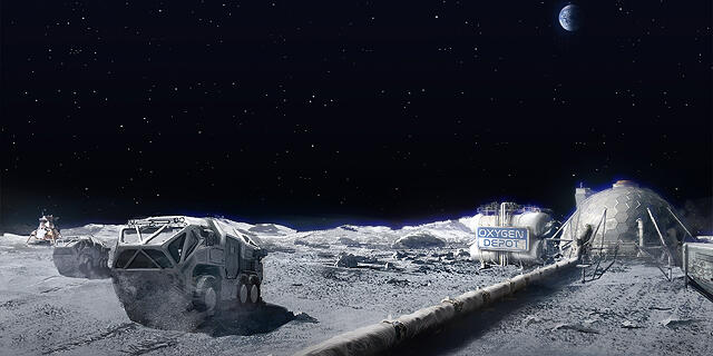 הדמייה של בסיס על הירח 1