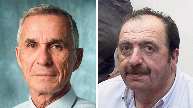 מימין: אלכס ויז'ניצר ויואב סרנה. הפרקליטות כתבה לסרנה: "חשפת מיוזמתך את פרשת דרישת השוחד שדרש ממך ויז'ניצר" (צילומים: אור ירוק, אוראל כהן) מימין אלכס ויז'ניצר ו יואב סרנה