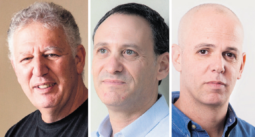 מימין: יאיר לוינשטיין, מנכ"ל אלטשולר שחם גמל ופנסיה; רן שחם וגילעד אלטשולר, מנכ"לים משותפים בבית ההשקעות
(צילומים: אוראל כהן, תומי הרפז) מימין: יאיר לוינשטיין מנכ"ל אלטשולר שחם גמל ופנסיה רן שחם ו גילעד אלטשולר מנכ"לים משותפים בבית ההשקעות