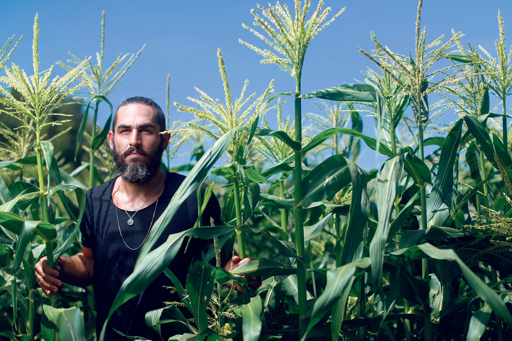 תמיר מיכאלי, היזם של איגרא רמא התל־אביבית קצרת הימים, שהחליט לעבור לגור בכפר הנגיד ולהסב את המסעדה שפעלה כאן לחנות (עמית שעל) פנאי תמיר מיכאלי משק מלמד