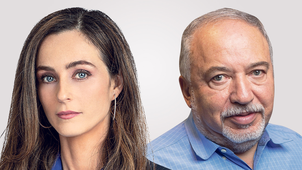 שר האוצר אביגדור ליברמן והשרה לשוויון חברתי מירב כהן (צילומים: טל שחר, דובורת יש עתיד) מימין שר האוצר אביגדור ליברמן והשרה לשוויון חברתי מירב כהן