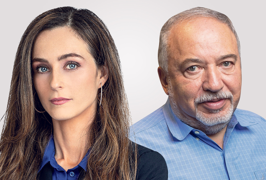 מימין: שר האוצר אביגדור ליברמן והשרה לשוויון חברתי מירב כהן (צילומים: טל שחר, דובורת יש עתיד) מימין שר האוצר אביגדור ליברמן והשרה לשוויון חברתי מירב כהן