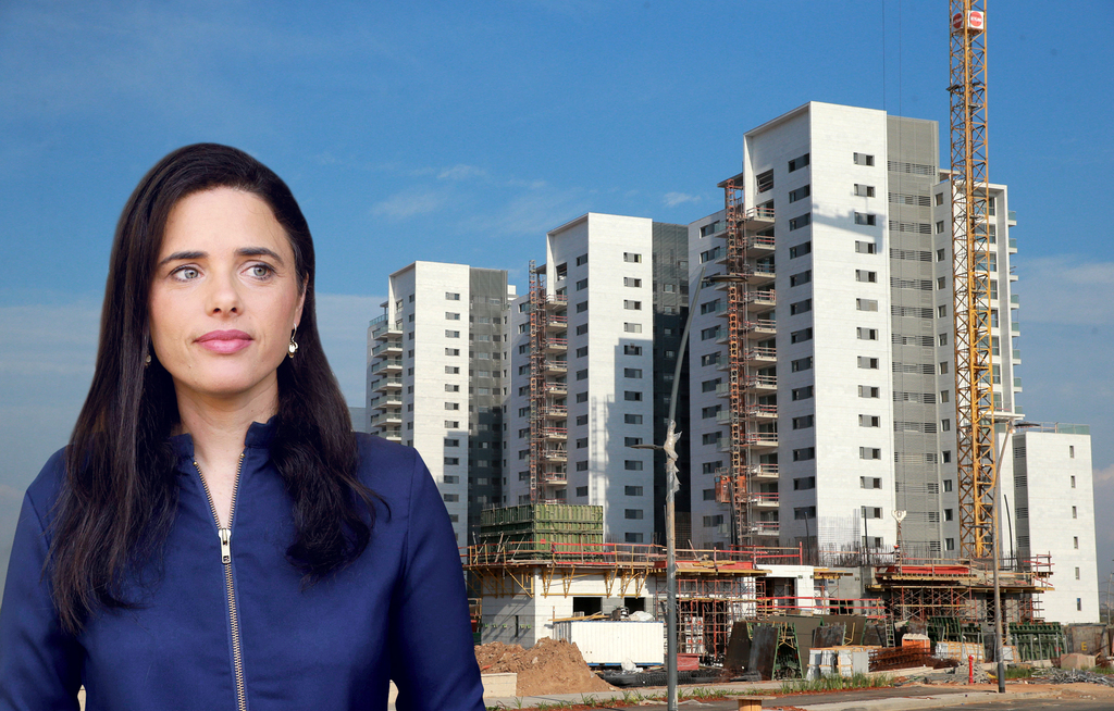 שרת הפנים איילת שקד. "יחד עם שר האוצר ושרת הפנים יצרנו חזית אחידה", אומר אלקין (צילום: אוראל כהן, עמית שעל) איילת שקד שרת הפנים בנייה נדל״ן