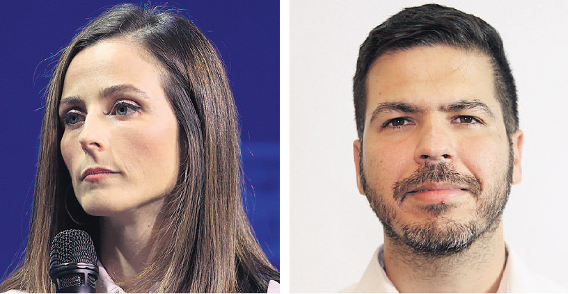 מימין: מנכ"ל הרשות לפיתוח כלכלי של המגזר הערבי חסן טואפרה והשרה לשוויון חברתי מירב כהן (צילומים: יוחאי צוברי, יריב כץ) מנכ"ל הרשות לפיתוח כלכלי של המגזר הערבי חסן טואפרה והשרה לשוויון חברתי מירב כהן