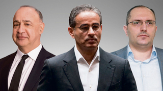 מימין מוטי בן משה מוחמד אלאבאר לן בלווטניק,  