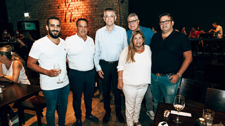 נורית כוזהינוף, מוטי כוזהינוף, אורן כוזהינוף, שוקי ברשטיין מנכ"ל מרכנתיל, יוסי כהן ומתן אבני , צילום: איליה צ'רקסקיי