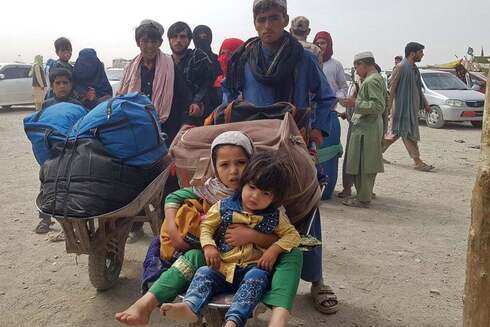 פליטים אפגנים, צילום: AFP