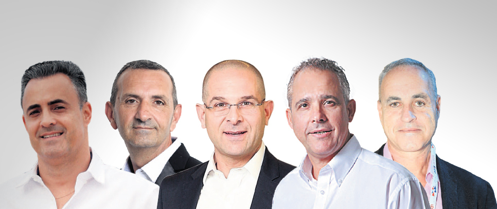 מימין: מנכ"ל מימון ישיר ערן וולף מנכ"ל ובעל השליטה בנאוי דורי נאוי מנכ"ל פנינסולה מיכה אבני בעל השליטה באס.אר אקורד עדי צים מנכ"ל אופל בלאנס דני מזרחי ( צילומים: עמית שעל, אוראל כהן, אביגיל עוזי, גדי קבלו) מימין: מנכ"ל מימון ישיר ערן וולף מנכ"ל ובעל השליטה בנאוי דורי נאוי מנכ"ל פנינסולה מיכה אבני בעל השליטה באס.אר אקורד עדי צים מנכ"ל אופל בלאנס דני מזרחי