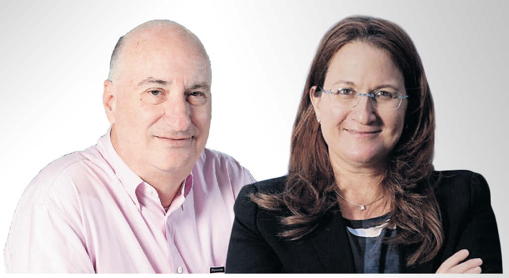 מימין: בעלת השליטה בקבוצת עזריאלי דנה עזריאלי ומנכ"ל אלוני חץ נתן חץ ( צילומים: זיו קורן, ורד פיצ'רסקי) מימין: בעלת השליטה בקבוצת עזריאלי דנה עזריאלי ומנכ"ל אלוני חץ נתן חץ