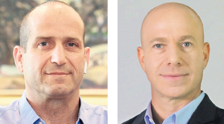 מימין: מנהל מועדון אשמורת ארי שטיינברג ומנכ"ל ישראכרט הנכנס רן עוז (צילומים: רפי דלויה, עמית שעל) מימין: מנהל מועדון אשמורת ארי שטיינברג ומנכ"ל ישראכרט הנכנס רן עוז