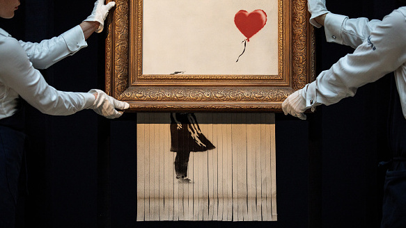 הציור הגרוס של בנקסי מוצע שוב למכירה - המחיר צפוי לזנק פי חמישה