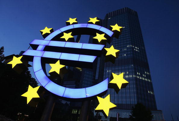 מטה הבנק המרכזי האירופי ECB בפרנקפורט , גטי