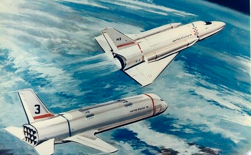 שיגור מעבורת ממטוס, עיצוב קונספט, צילום: NASA