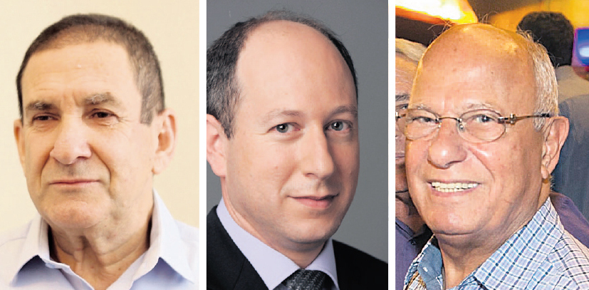 מימין: בעל השליטה שלמה אליהו, המנכ"ל הנבחר שגיא יוגב והיו"ר יפתח רון־טל (צילומים: ענר גרין, יונתן בלום) מימין: בעל השליטה שלמה אליהו המנכ"ל הנבחר שגיא יוגב והיו"ר יפתח רון־טל