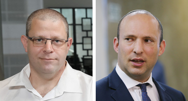 רה"מ נפטלי בנט והיועץ רן אחיטוב. הצליחו לשכנע את משרד הבריאות (צילומים: אלכס קולומויסקי, Zara Brooks) רה"מ נפטלי בנט והיועץ רן אחיטוב