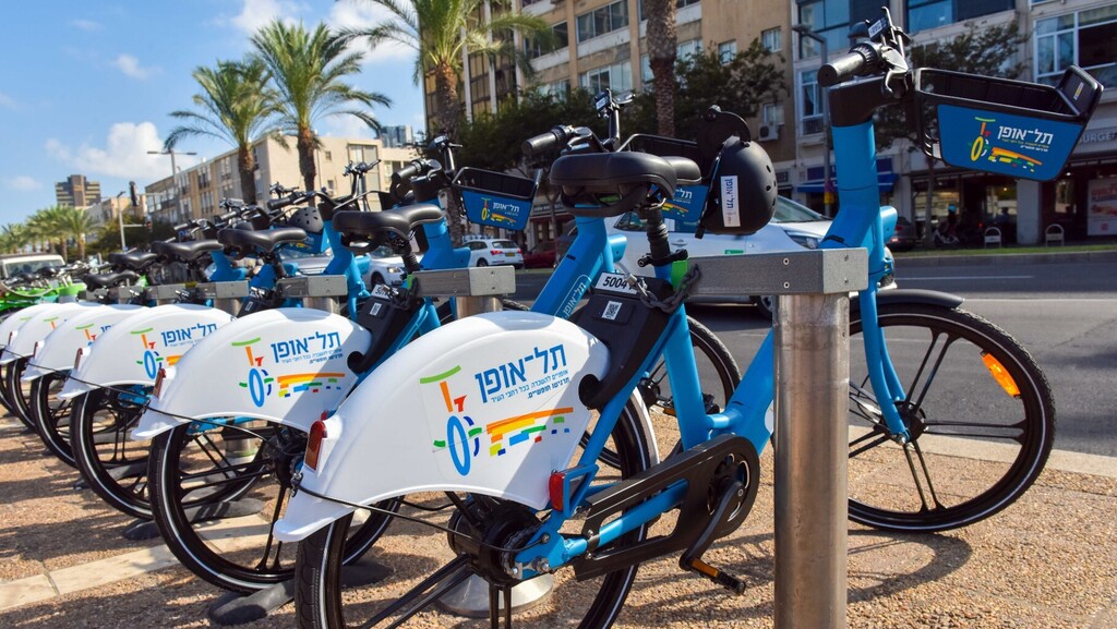 אופניים חשמליים של תל אופן בתל אביב, צילום: תל אופן