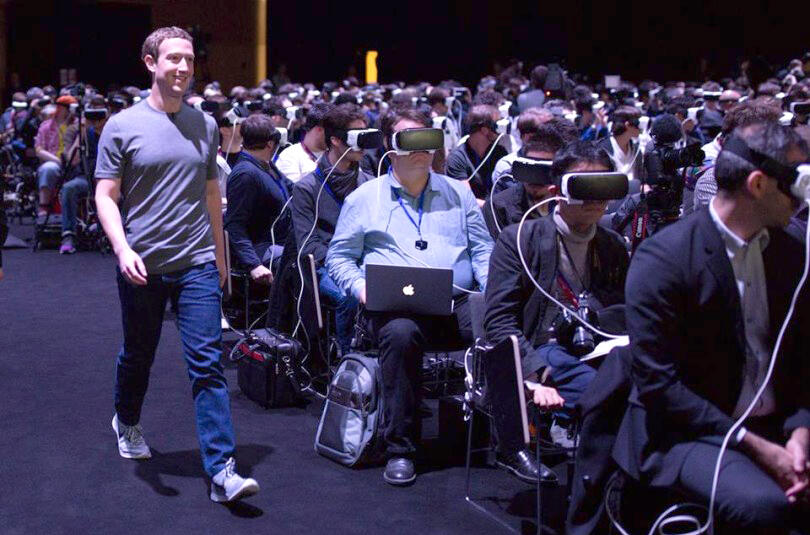 מארק צוקרברג ברצלונה מציאות מדומה VR 