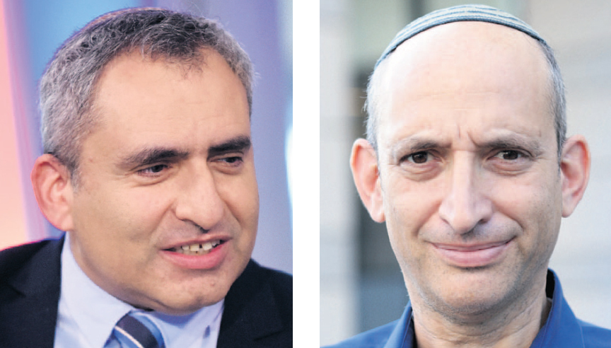 מימין: מנכ"ל משרד השיכון אביעד פרידמן ושר השיכון זאב אלקין ( צילומים: קובי קואנקס, אוראל כהן) מימין: מנכ"ל משרד השיכון אביעד פרידמן ושר השיכון זאב אלקין