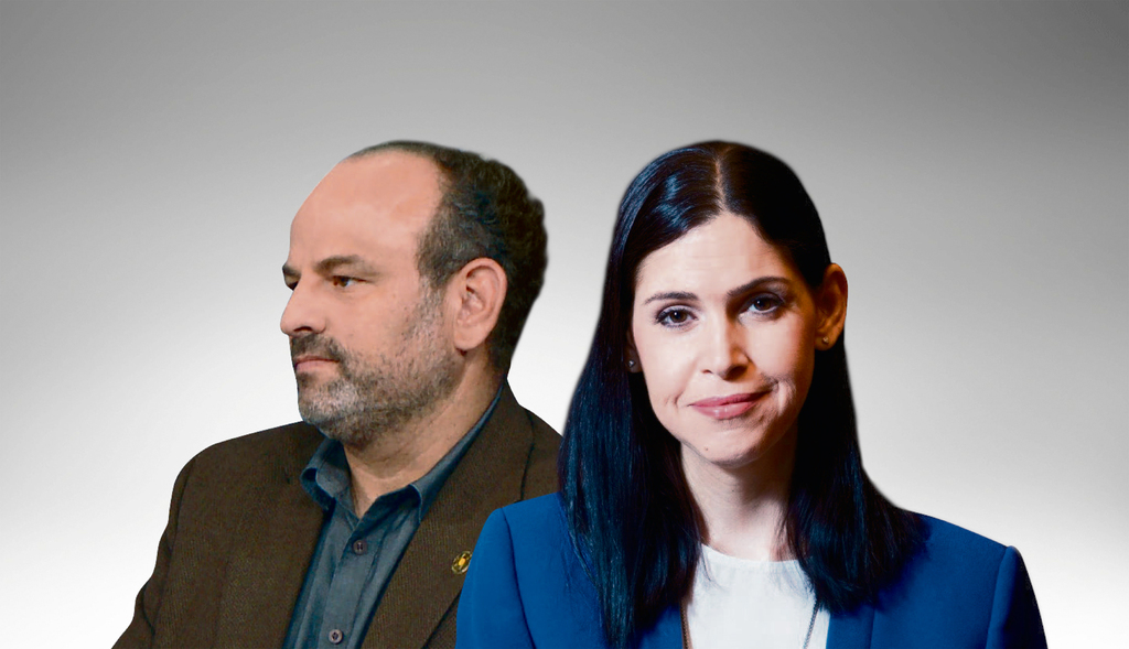 שרת האנרגיה קארין אלהרר ומנכ"ל איגוד חברות האנרגיה הירוקה איתן פרנס (אולפן כלכליסט אלכס קולומויסקי) שרת האנרגיה קארין אלהרר ומנכ"ל איגוד חברות האנרגיה הירוקה איתן פרנס