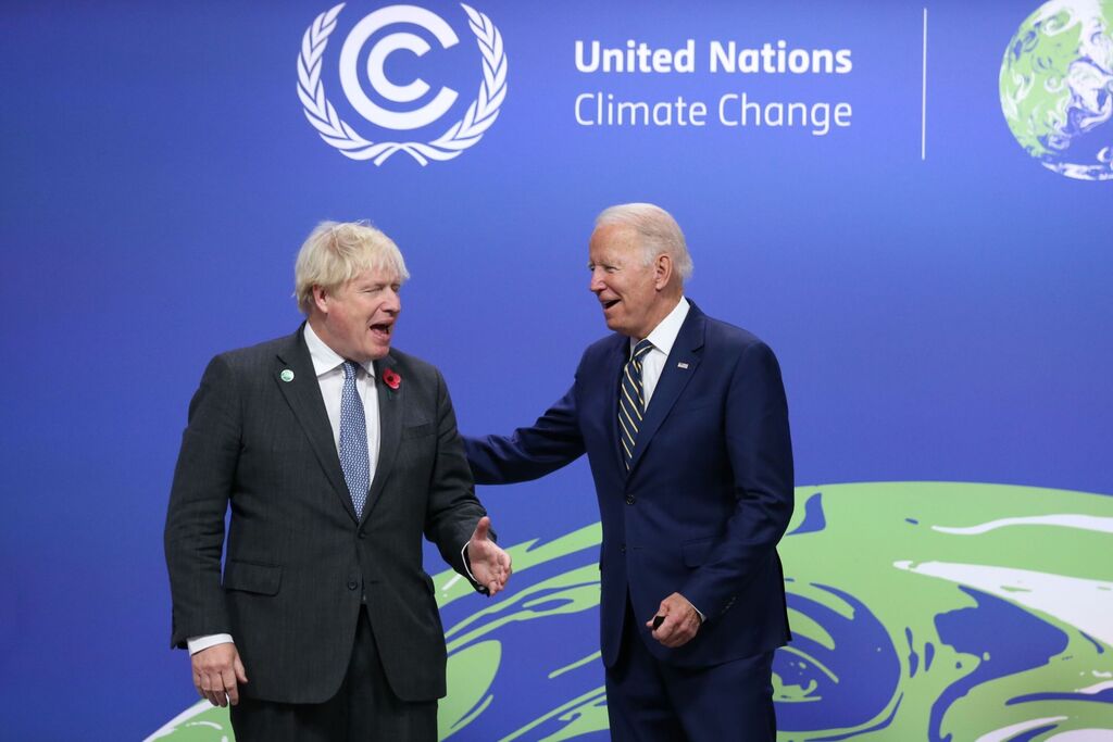 ועידת האקלים 2021 ביידן וג'ונסון