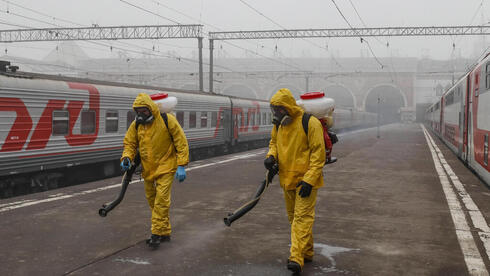 מחטאים תחנת רכבת בבירה הרוסית, צילום: אי פי איי