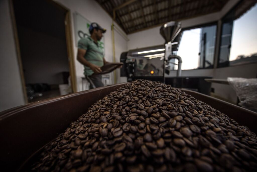 מפעל ל קליית קפה ב ברזיל אזור סאו פאולו