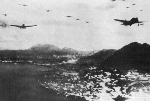 מטוסי יפן מעל לשטח הונג קונג, צילום: sina