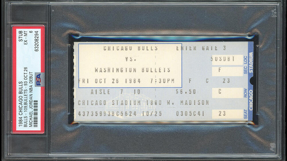 Not just shoes: a ticket to Michael Jordan’s 1984 debut sold for $ 264,000