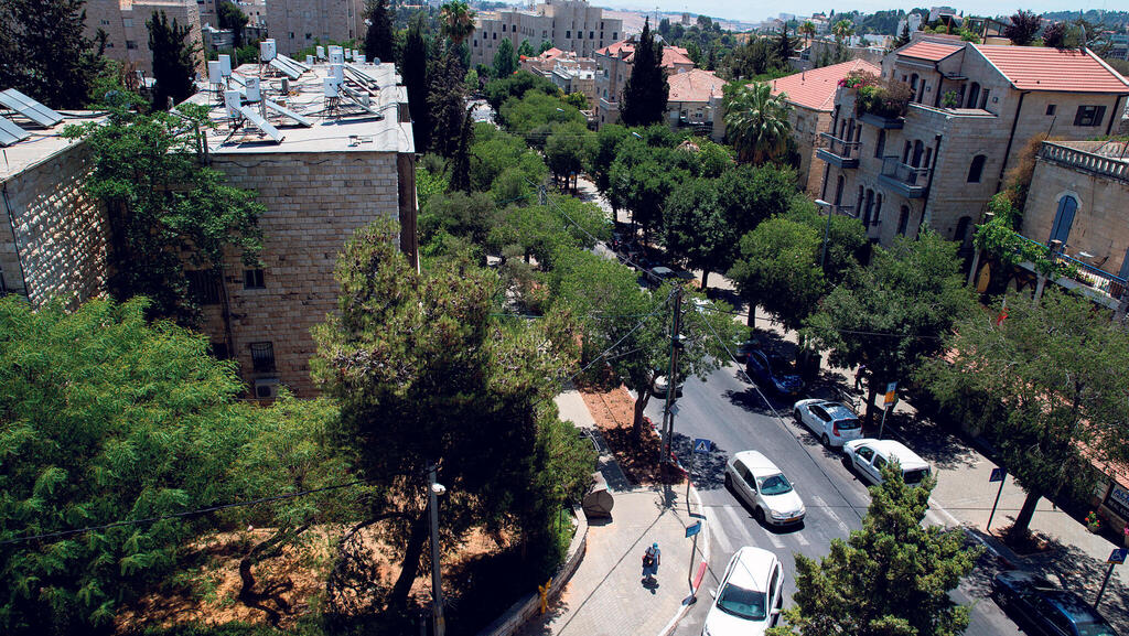 רחוב זבוטינסקי בשכונת טלביה ירושלים